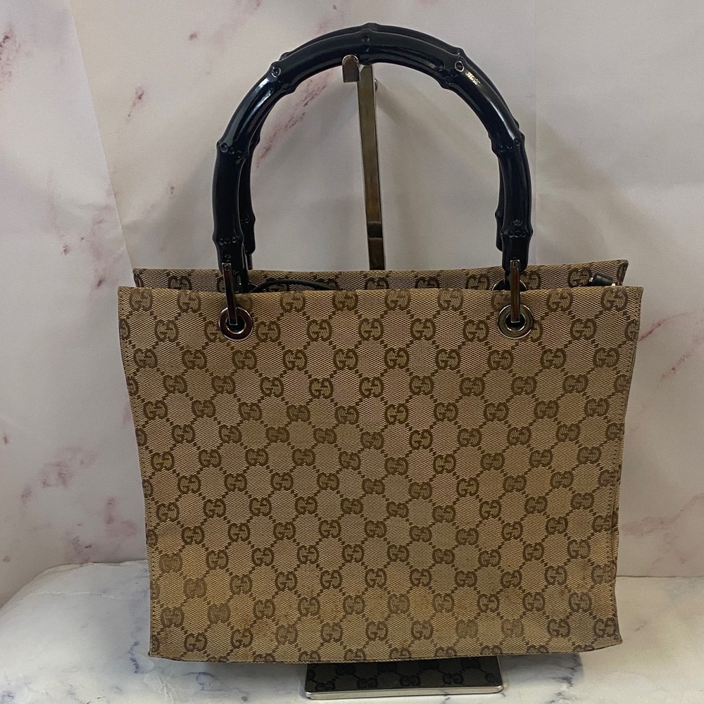 GUC Gucci Canvas Tote - Picture 2 of 8